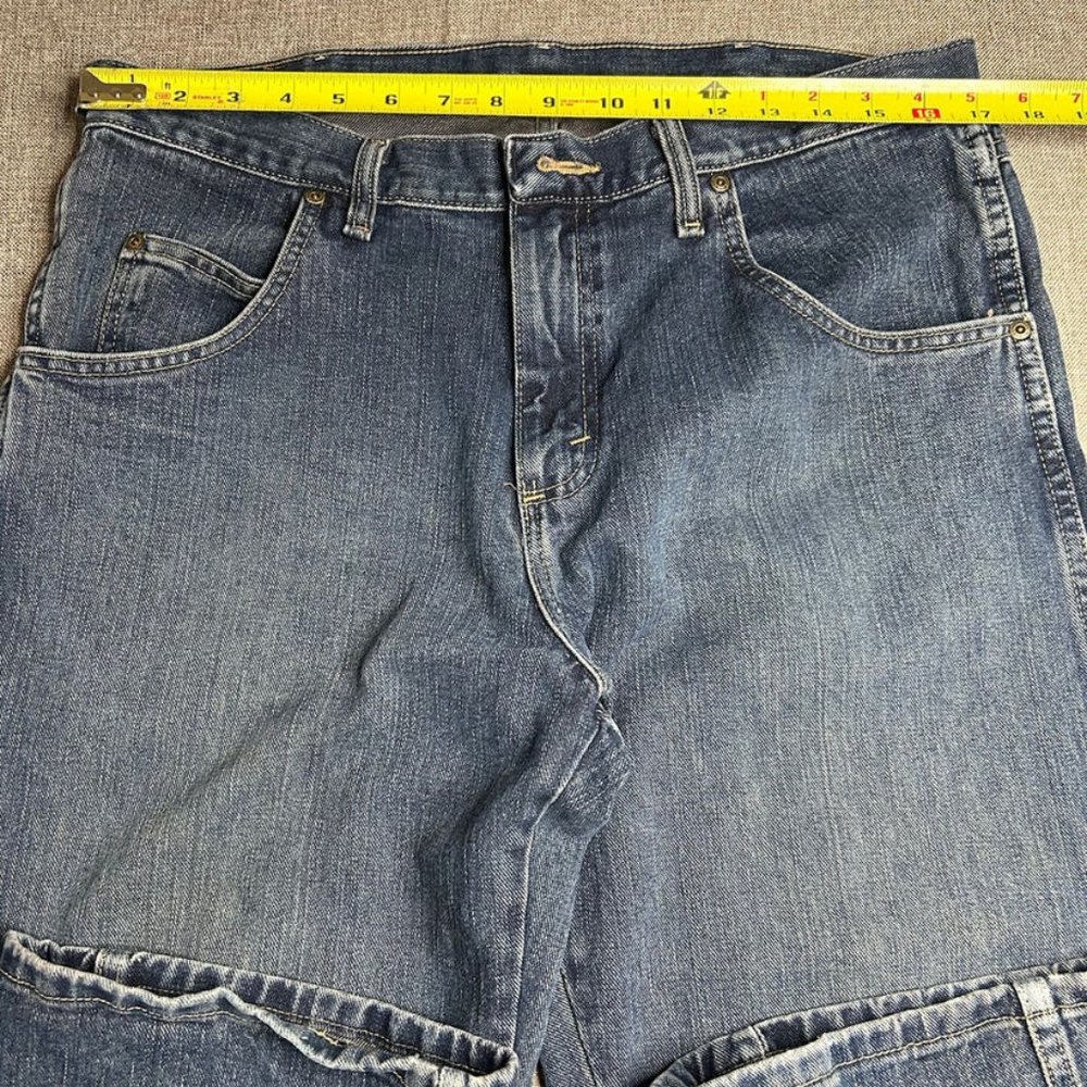 Wrangler Rugged Wear Denim Jeans Men's Sz 34 x 34 Blue Casual Work Wear - Picture 9 of 13